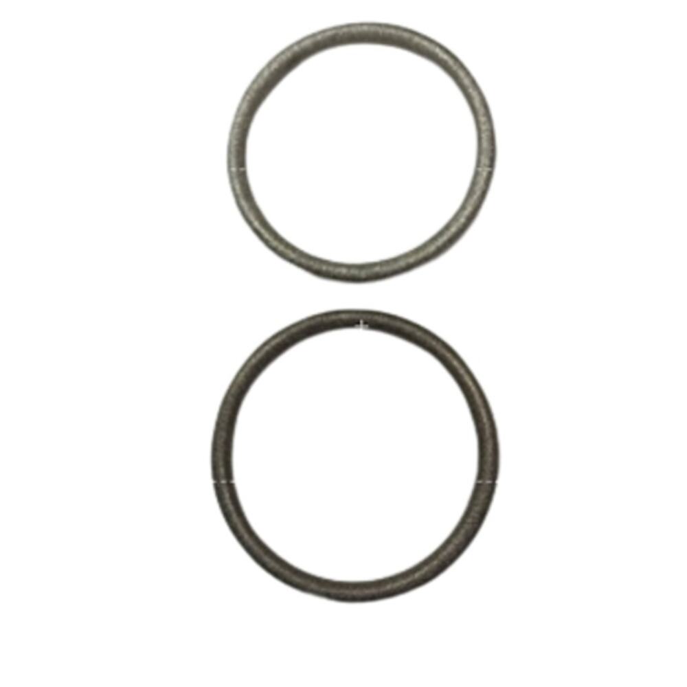 Lia Sophia Metal Sparkle Bracelet Bangle Set Kiam Gunmetal and Silver Color